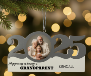 Personalized Dated Grandparents Ornament