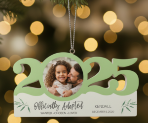 Personalized Dated Adoption Day Ornament
