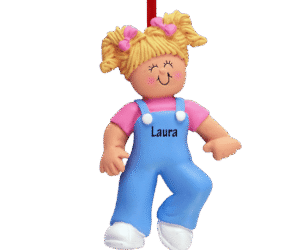 Baby's First Steps Boy Personalized Christmas Ornament