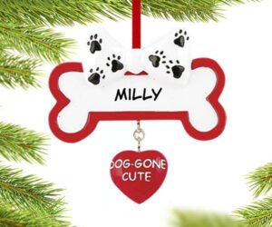 Dog-Gone Cute Dog Bone Ornament