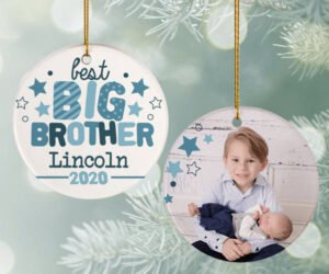 Best Big Brother Photo Christmas Ornament
