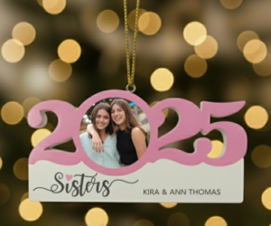 Personalized Dated Sister Ornament