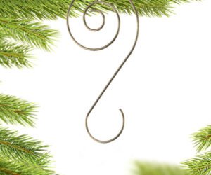 Gold Spiral Hooks (Set of 12) Personalized Christmas Ornament Hangers