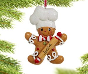 Sweet Gingerbread Boy Christmas Ornament