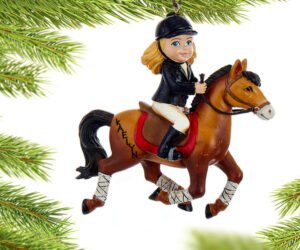 Young Equestrian Horse Rider Personalized Ornament