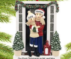 Farm House Family Personalized Ornament - 2, 3, 4, 5 Family Members