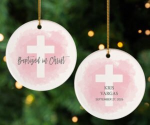 Baptized in Christ Christmas Ornament