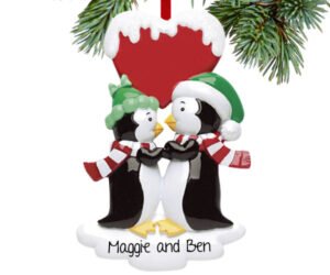 Penguin Kisses Ornament