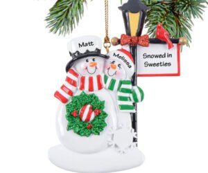 Personalized Lamppost Family Of 2, 3, 4, 5, 6 Ornament
