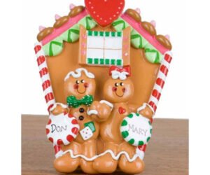 couple gingerbread house tabletop Ornament