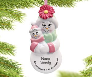 Grandma's First Christmas - Baby Girl Ornament