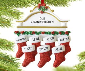 Stockings Hanging From Mantel 7 Ornament