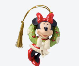 Minnie Mouse Wreath Ornament 2025