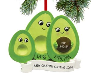 Expecting Avocado Family Of 3 Ornament