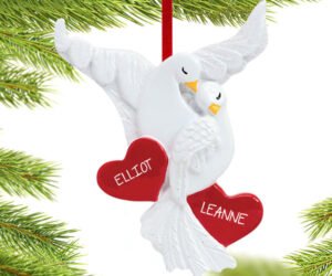 Love Doves Couple Ornament