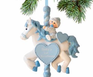 Baby Boy or Girl Carousel Personalized Ornament