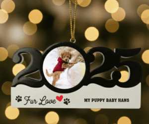 Personalized Dated Fur Love Ornament
