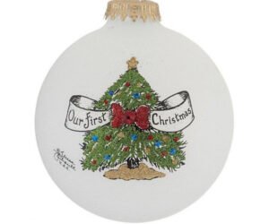 Our First Christmas Tree with Bow Ornament
