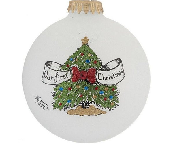 Our First Christmas Tree with Bow Ornament