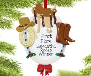 Western Horse Rider Ornament