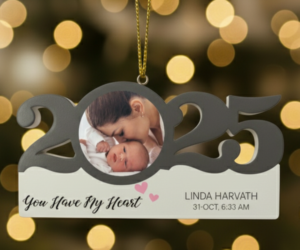 Personalized Dated New Mom Ornament