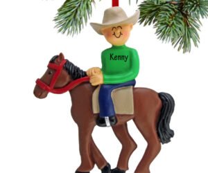 Horseback Rider Personalized Personalized Ornament - Male or Female
