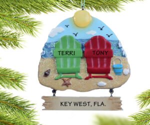 Adirondack Beach Chairs 2, 4 or 5 Ornament