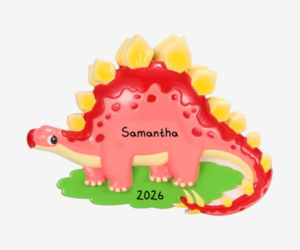 Personalized Kids Dinosaur Christmas Ornament