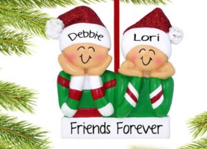 keepsake personalized head in hands couple christmas ornament – Christmas ornament, holiday tree decoration or gift