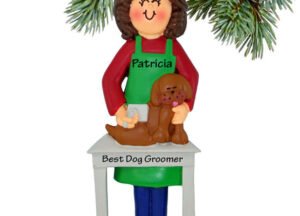 personalized personalized dog groomer christmas ornament – Christmas ornament, holiday tree decoration or gift