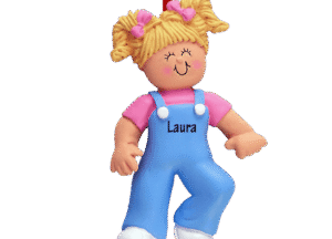 Baby's First Steps Boy Personalized Christmas Ornament