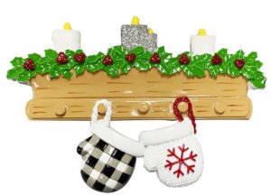 New Mitten Family Personalized Christmas Ornament - 2, 3, 4, 5, 6, 7, 8, 9 Family Members