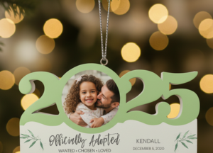 Personalized Dated Adoption Day Ornament