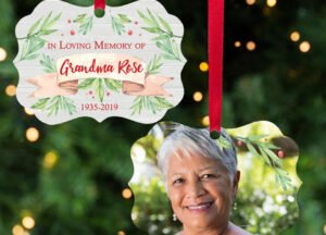 personalized personalized memorial photo christmas ornament – Christmas ornament, holiday tree decoration or gift