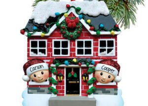 keepsake personalized new house couple christmas ornament – Christmas ornament, holiday tree decoration or gift
