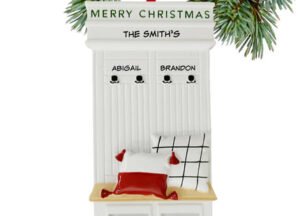 decorative personalized mudroom couple christmas ornament – Christmas ornament, holiday tree decoration or gift