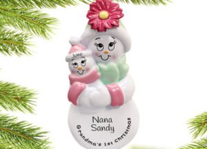 decorative personalized grandma's first christmas - baby girl christmas ornament – Christmas ornament, holiday tree decoratio