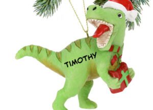 custom personalized xmas rex christmas ornament – Christmas ornament, holiday tree decoration or gift